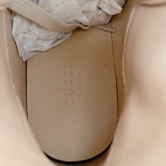 NIB Gucci Blind for Love High Top Sneaker Floral Print Canvas Ivory EU 38 US 8 - Picture 10 of 13